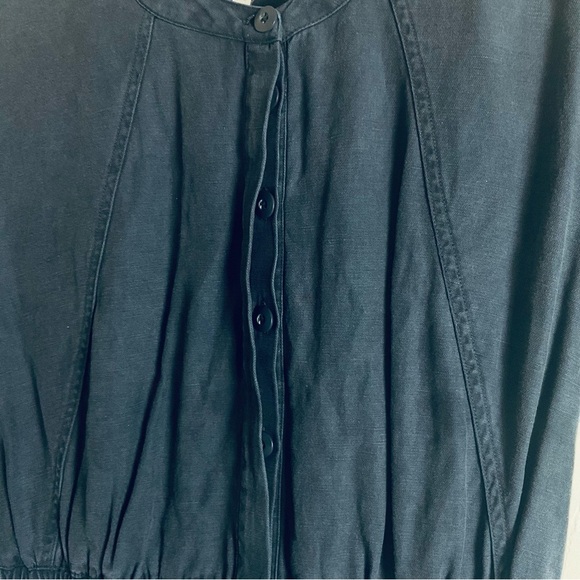 Joie Women's Navy Jumpsuit linen blend size large - Picture 5 of 16